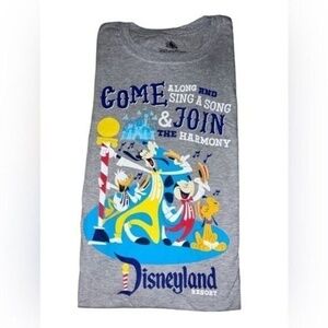 Disney D23 EXPO T-shirt come along & sing a song, Short Sleeve crew neck 3XL new